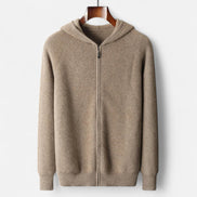 Mens Knitted Zip Hoodie – Refined Casual Layered Style