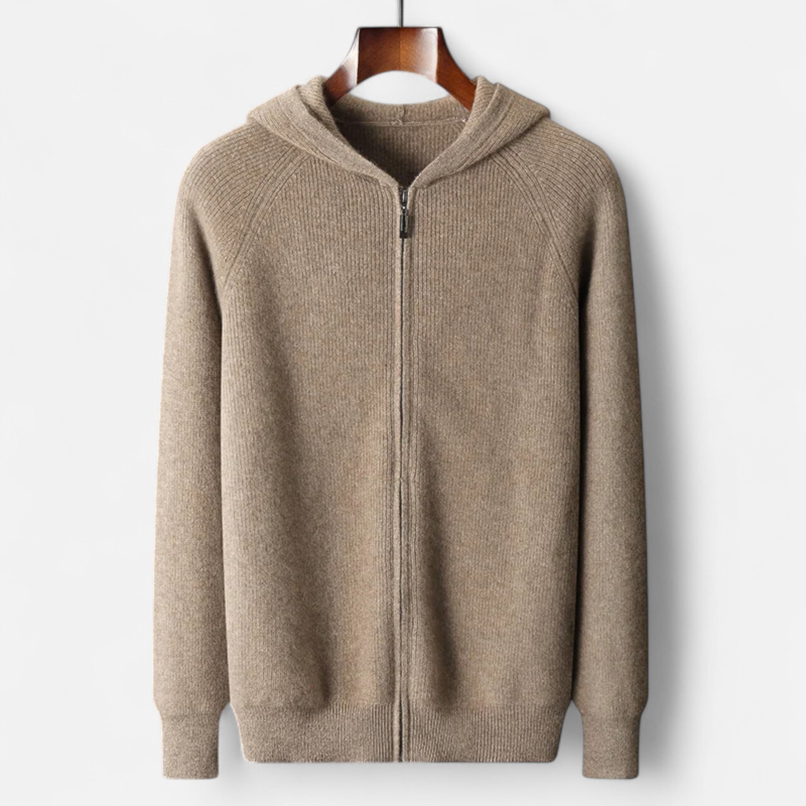 Mens Knitted Zip Hoodie – Refined Casual Layered Style