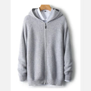 Mens Knitted Zip Hoodie – Refined Casual Layered Style