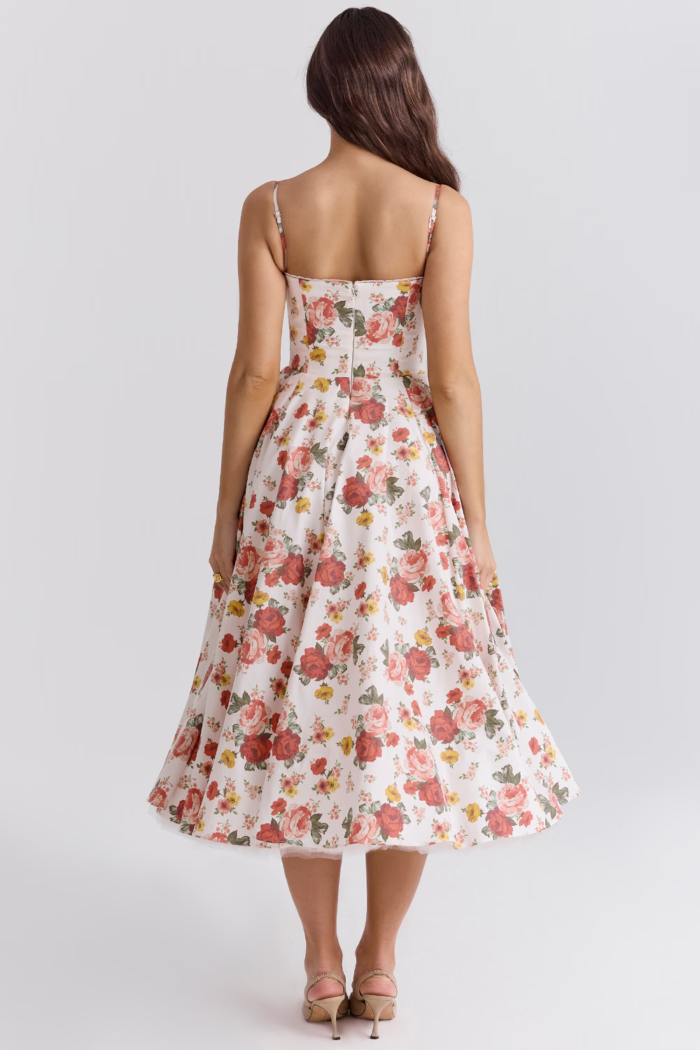 Spring Carnival Sweetheart Ball Gown Dress - Powder Blue Midi