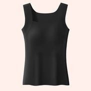 Womens Built-In Bra Tank Top - Soft Stretch 2-in-1
