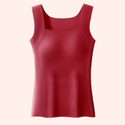 Womens Built-In Bra Tank Top - Soft Stretch 2-in-1