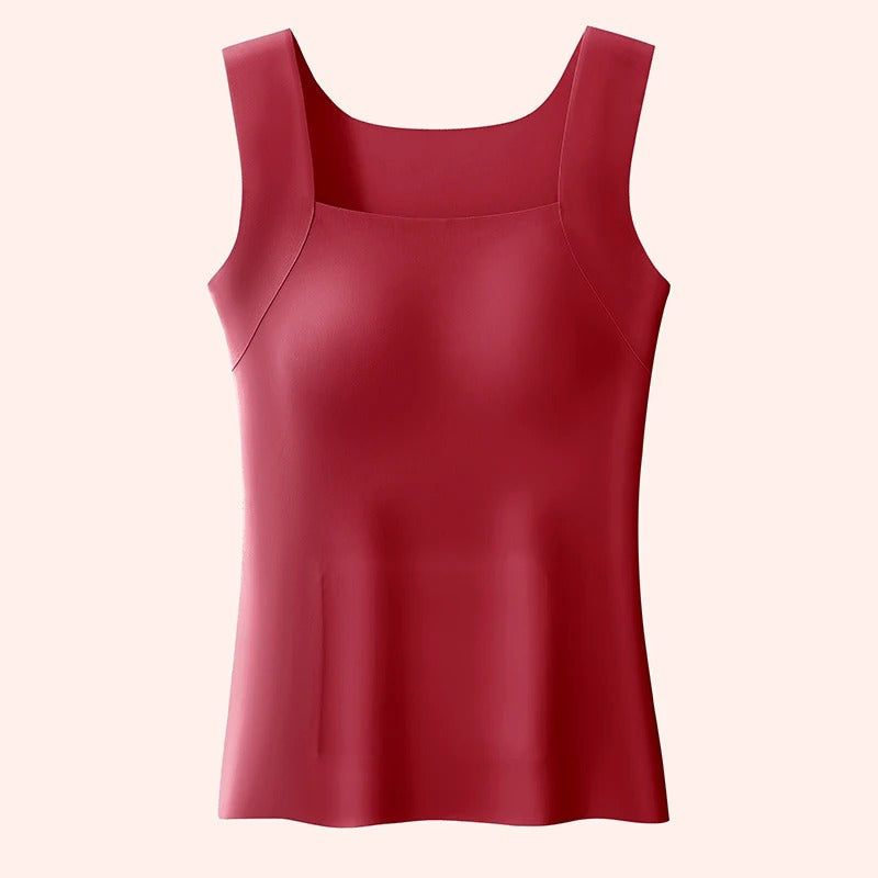 Womens Built-In Bra Tank Top - Soft Stretch 2-in-1