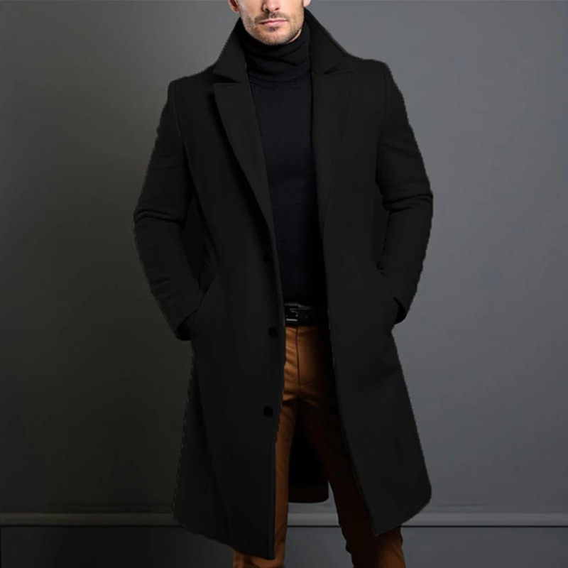 Mens Long Overcoat – Classic Refined Everyday Style
