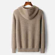 Mens Knitted Zip Hoodie – Refined Casual Layered Style