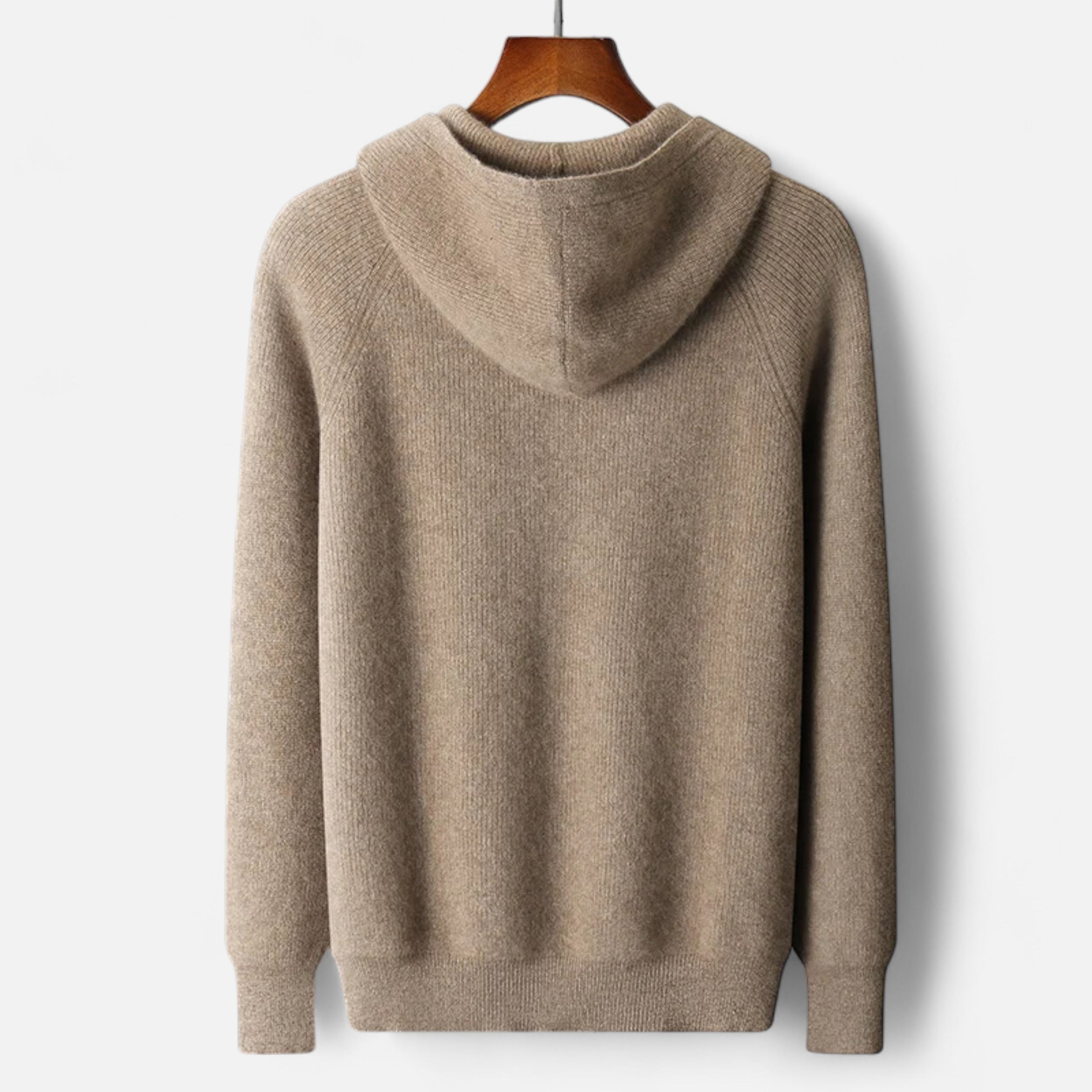 Mens Knitted Zip Hoodie – Refined Casual Layered Style