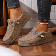 Womens Teddy Fleece Slippers – Cosy Slip-On Style