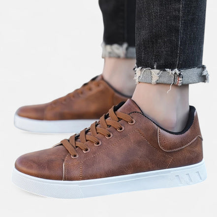 Drew – Mens Lace Up Sneakers Smart Casual Shoes Office Everyday Comfort