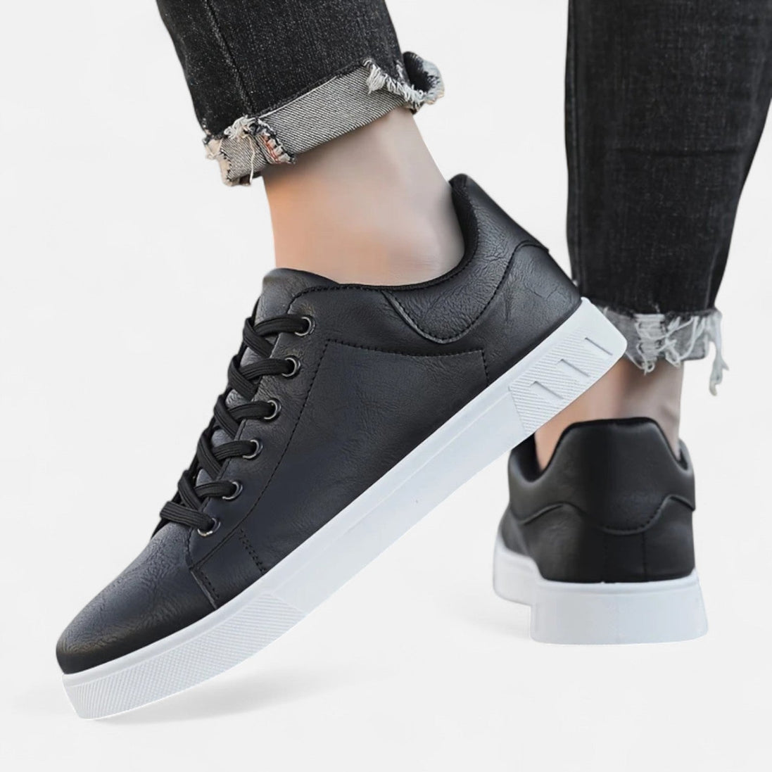 Drew – Mens Lace Up Sneakers Smart Casual Shoes Office Everyday Comfort