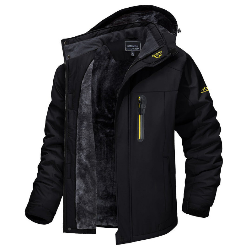 Mason – Mens Softshell Jacket Winter Coat Waterproof Hooded Warm Fleece