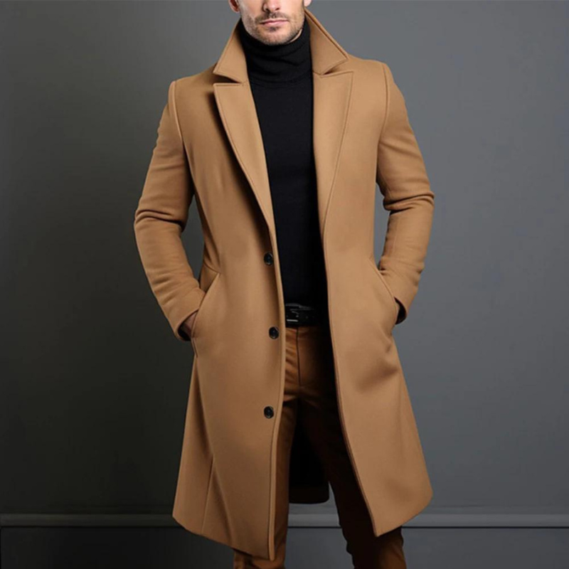 Mens Long Overcoat – Classic Refined Everyday Style