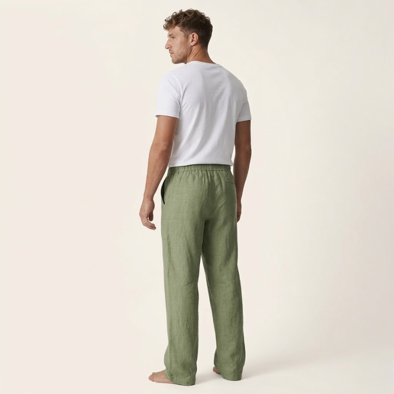 Mens Linen Trousers - Straight Fit Summer Style