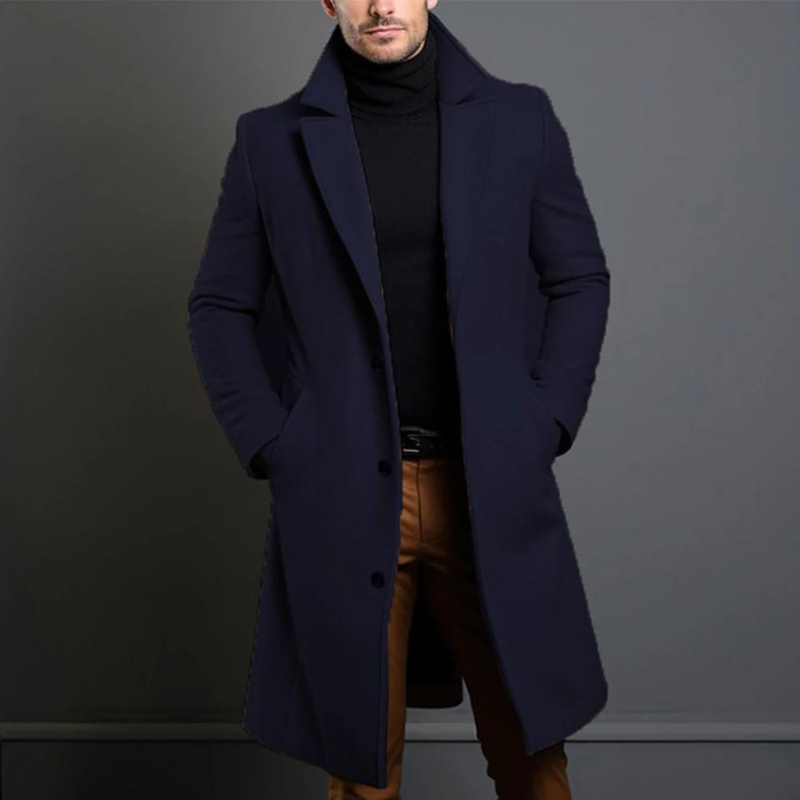Mens Long Overcoat – Classic Refined Everyday Style