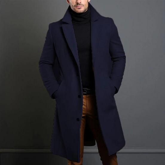 Mens Long Overcoat – Classic Refined Everyday Style