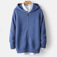 Mens Knitted Zip Hoodie – Refined Casual Layered Style