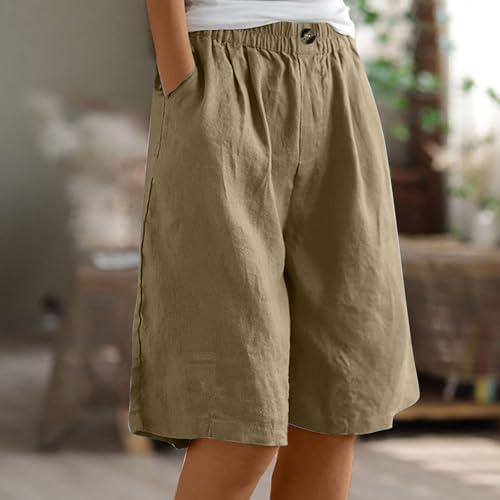 Womens Comfort Shorts - Relaxed Elastic Waist Style