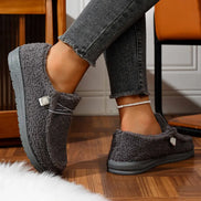 Womens Teddy Fleece Slippers – Cosy Slip-On Style