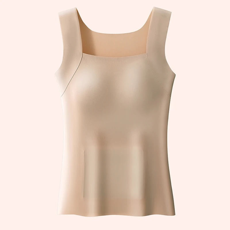 Womens Built-In Bra Tank Top - Soft Stretch 2-in-1