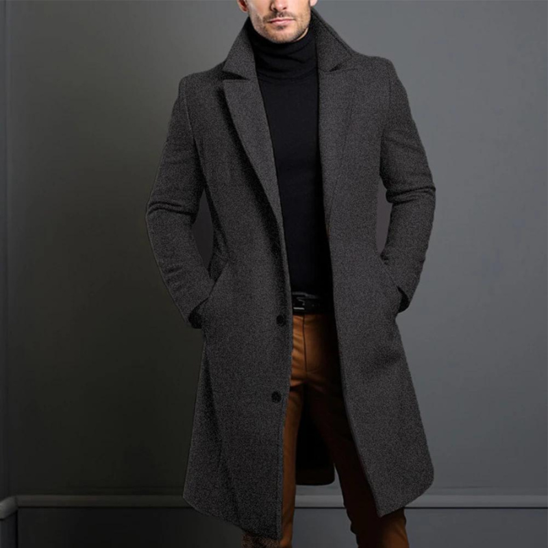 Mens Long Overcoat – Classic Refined Everyday Style