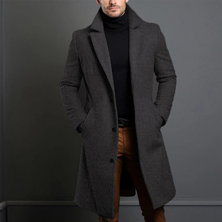 Mens Long Overcoat – Classic Refined Everyday Style