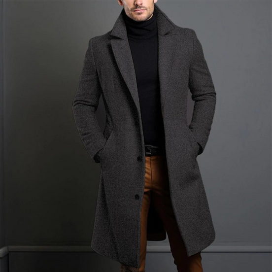 Mens Long Overcoat – Classic Refined Everyday Style