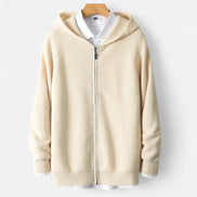 Mens Knitted Zip Hoodie – Refined Casual Layered Style