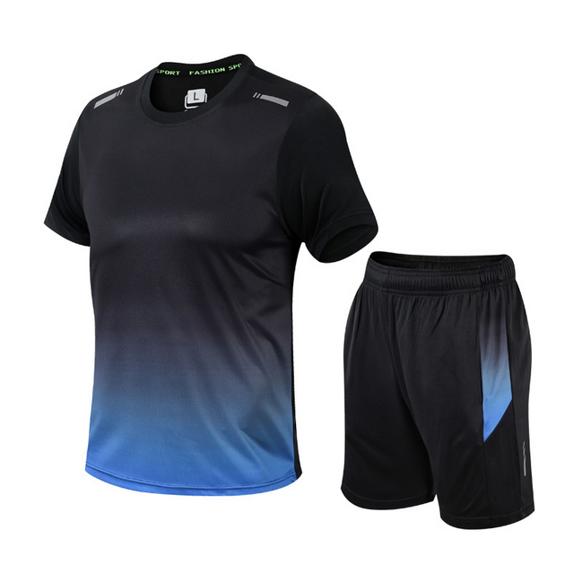 Mens Activewear Set - Breathable T-Shirt & Shorts
