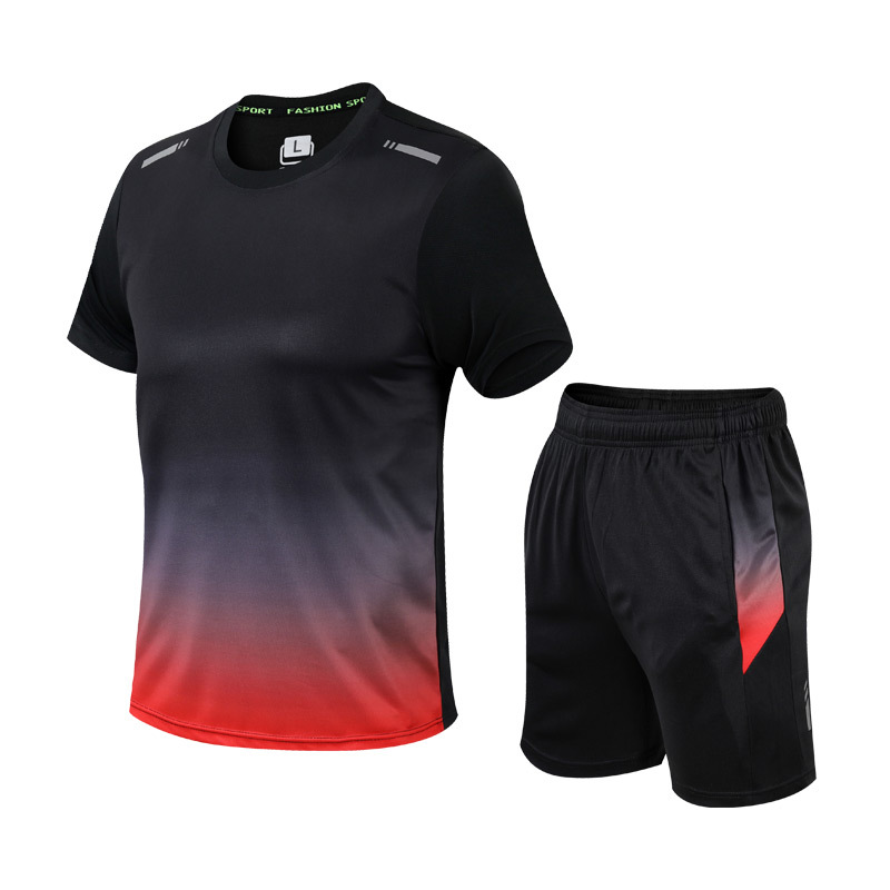 Mens Activewear Set - Breathable T-Shirt & Shorts
