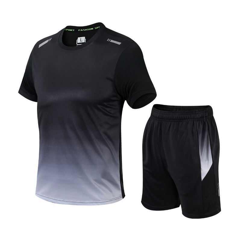 Mens Activewear Set - Breathable T-Shirt & Shorts