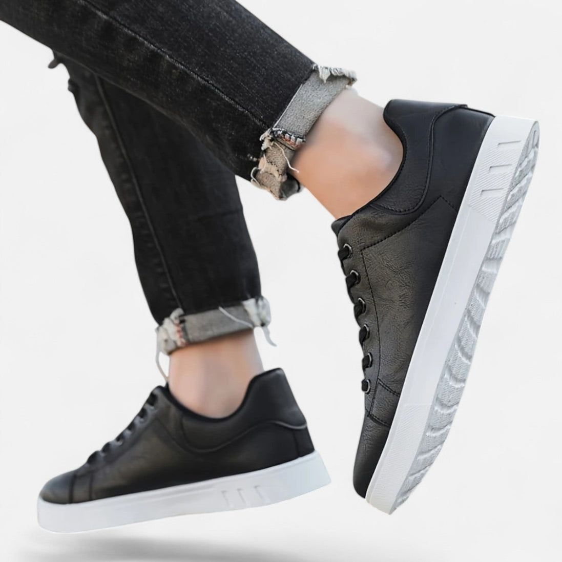 Drew – Mens Lace Up Sneakers Smart Casual Shoes Office Everyday Comfort