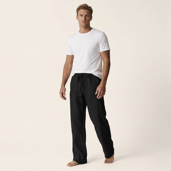 Mens Linen Trousers - Straight Fit Summer Style