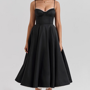 Spring Carnival Sweetheart Ball Gown Dress - Powder Blue Midi