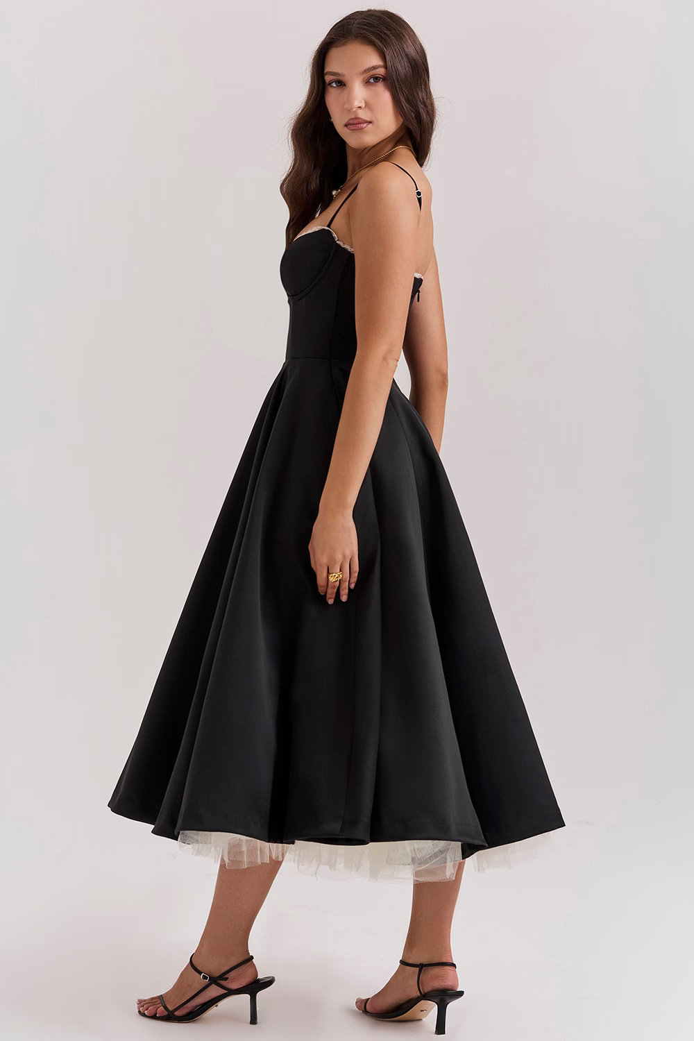 Spring Carnival Sweetheart Ball Gown Dress - Powder Blue Midi