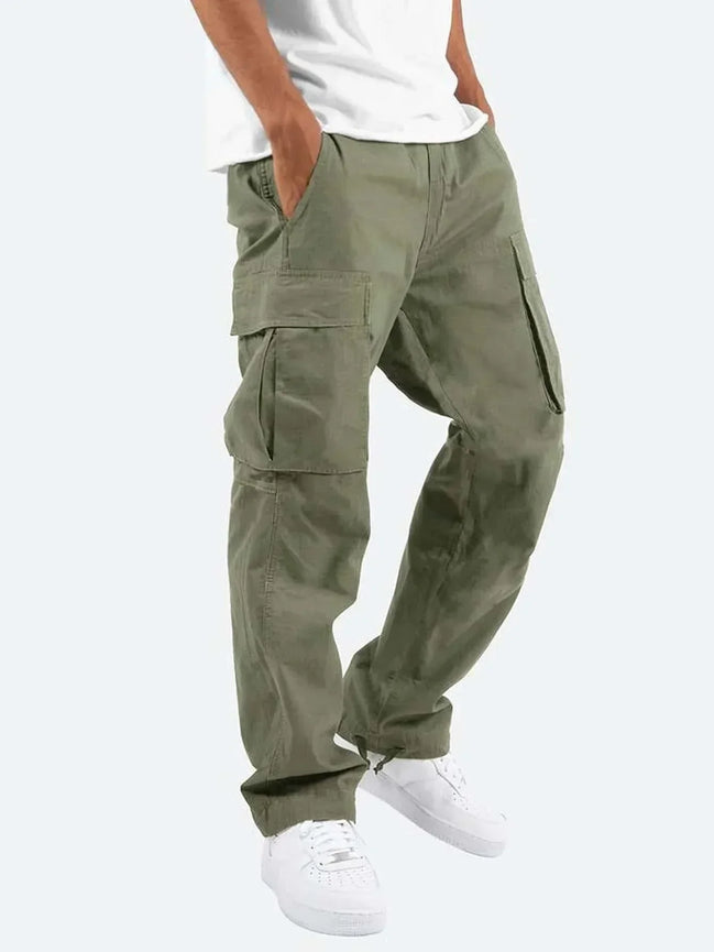 Mens Straight Leg Cargo Pants - Relaxed Streetwear Style