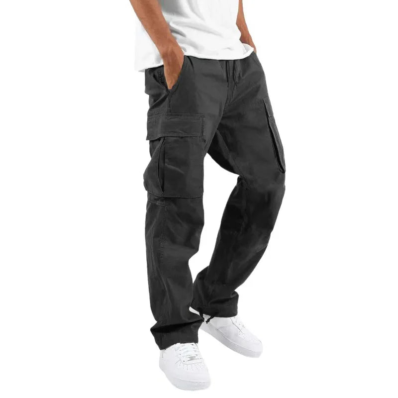 Mens Straight Leg Cargo Pants - Relaxed Streetwear Style