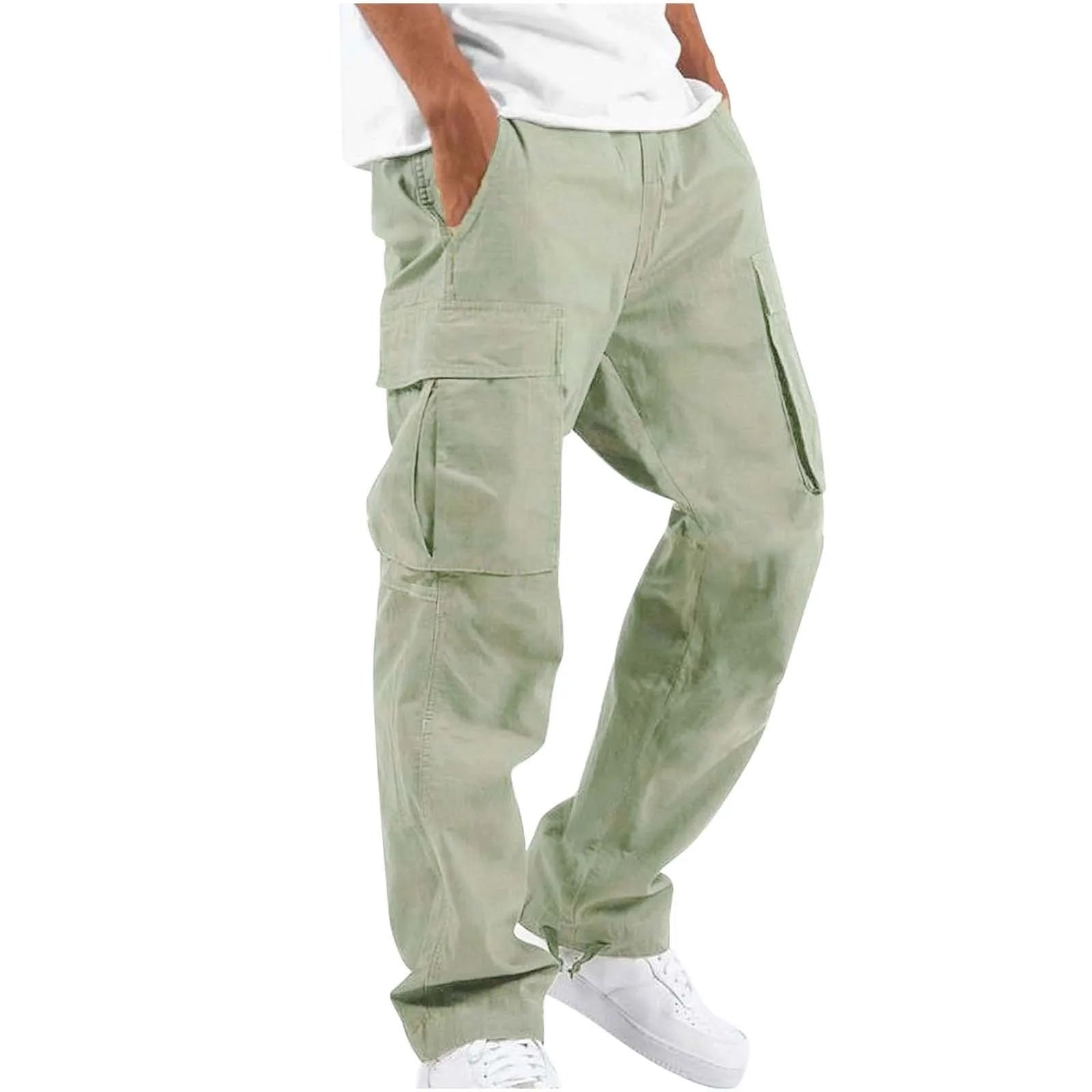 Mens Straight Leg Cargo Pants - Relaxed Streetwear Style