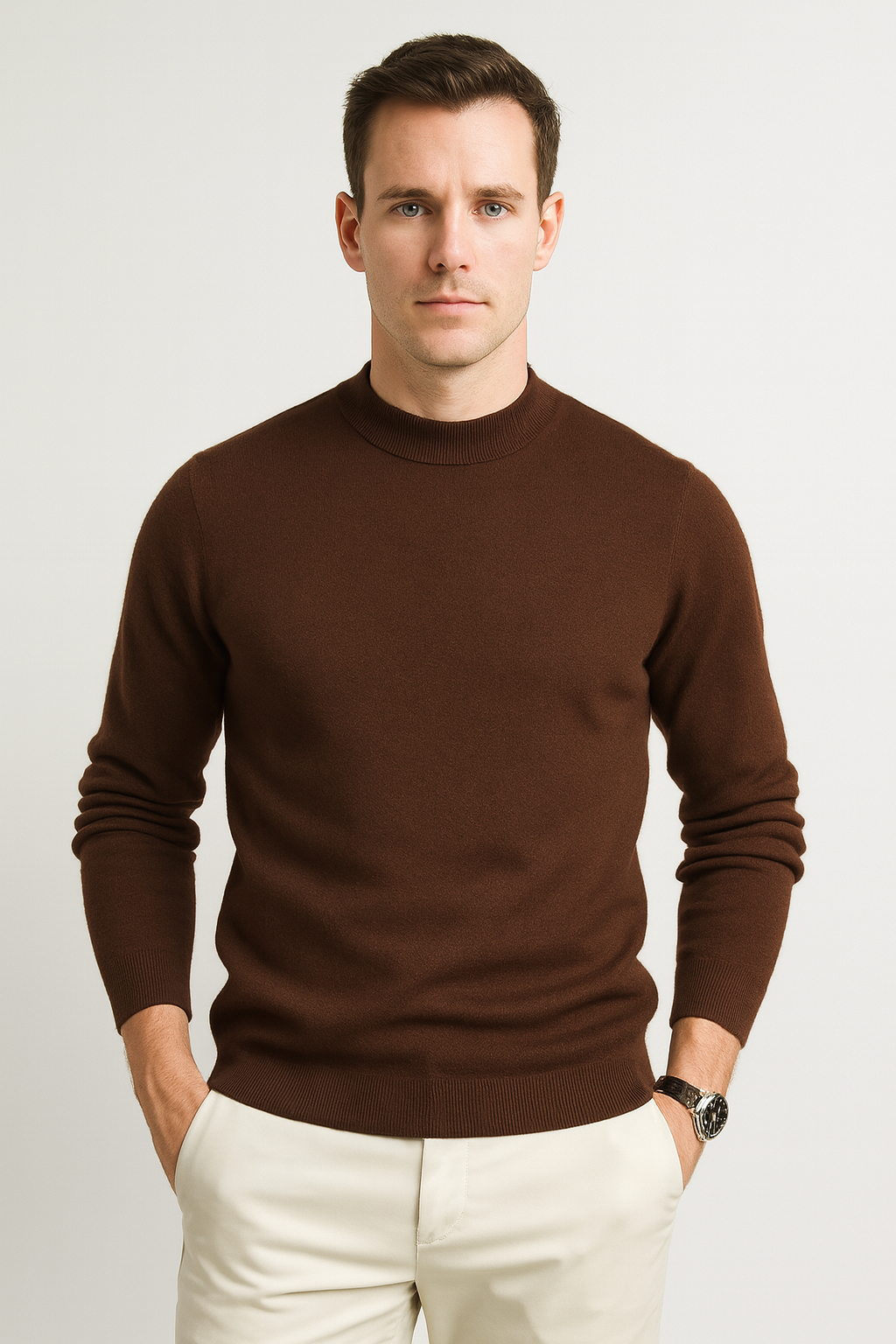 Ethan – Mens Jumper Knit Pullover Warm Winter Sweater Casual Regular Fit
