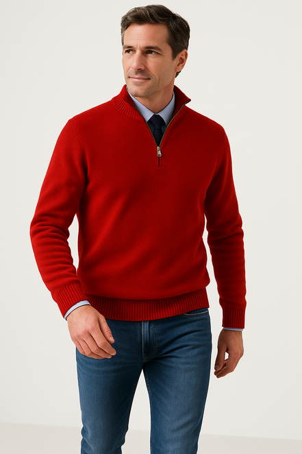 Reno – Half Zip Jumper Mens Warm Winter Pullover Regular Fit Stylish