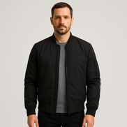 Mens Zip Up Bomber Jacket – Modern Streetwear Everyday Style