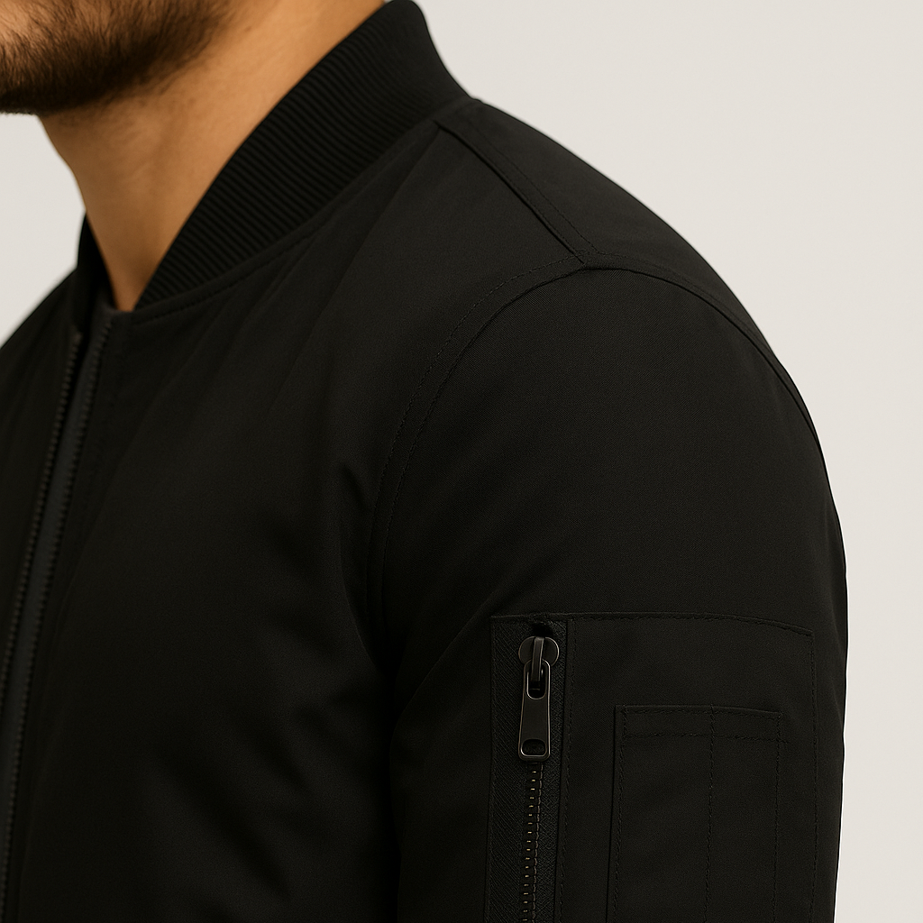 Mens Zip Up Bomber Jacket – Modern Streetwear Everyday Style