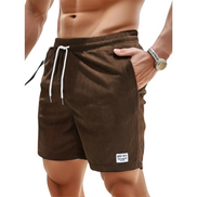 Mens Swim Shorts - Elastic Waist Drawstring Style