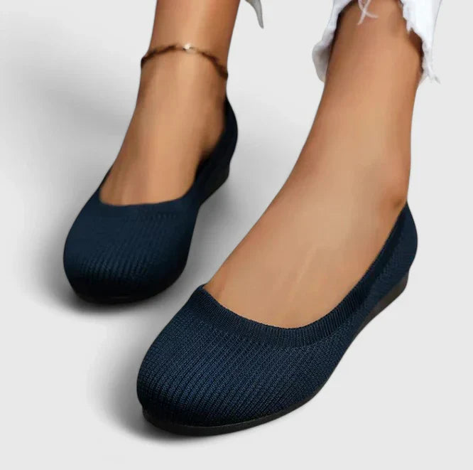 Womens Slip-On Shoes - Cushioned Footbed & Non-Slip Sole