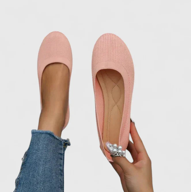 Womens Slip-On Shoes - Cushioned Footbed & Non-Slip Sole