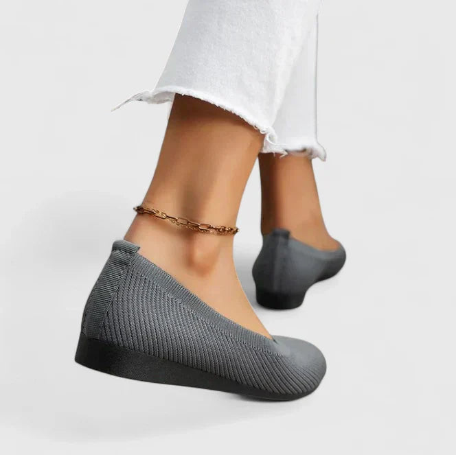 Womens Slip-On Shoes - Cushioned Footbed & Non-Slip Sole