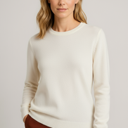 Womens Cashmere Crewneck Sweater - Classic Soft Knit