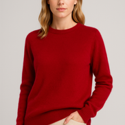 Womens Cashmere Crewneck Sweater - Classic Soft Knit