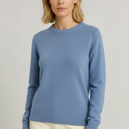 Womens Cashmere Crewneck Sweater - Classic Soft Knit