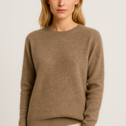 Womens Cashmere Crewneck Sweater - Classic Soft Knit