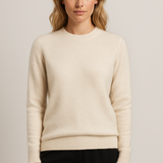 Womens Cashmere Crewneck Sweater - Classic Soft Knit
