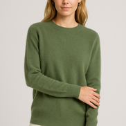 Womens Cashmere Crewneck Sweater - Classic Soft Knit